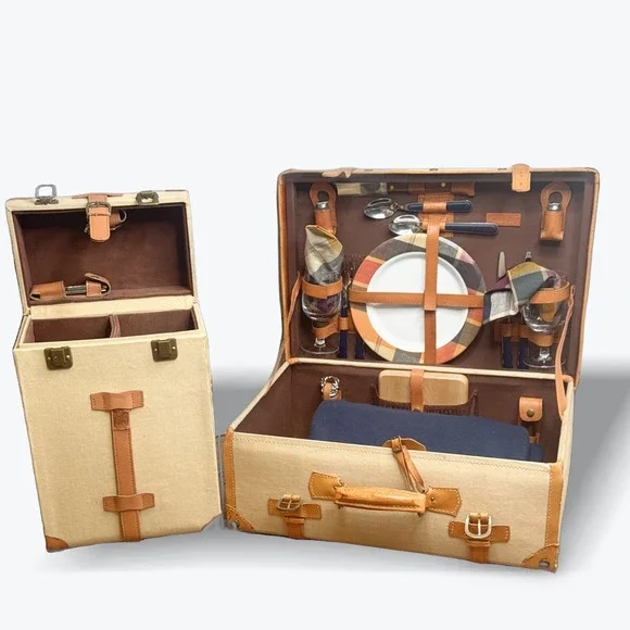 Rare Vintage Picnic Time Double Wine Case Casablanca Mint Condition Collectible - Picture 6 of 6